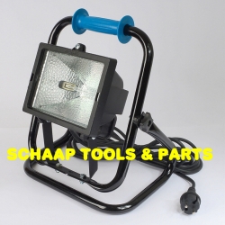 Halogeenarmatuur  300W met kantelbare standaard VFS - 5 meter kabel